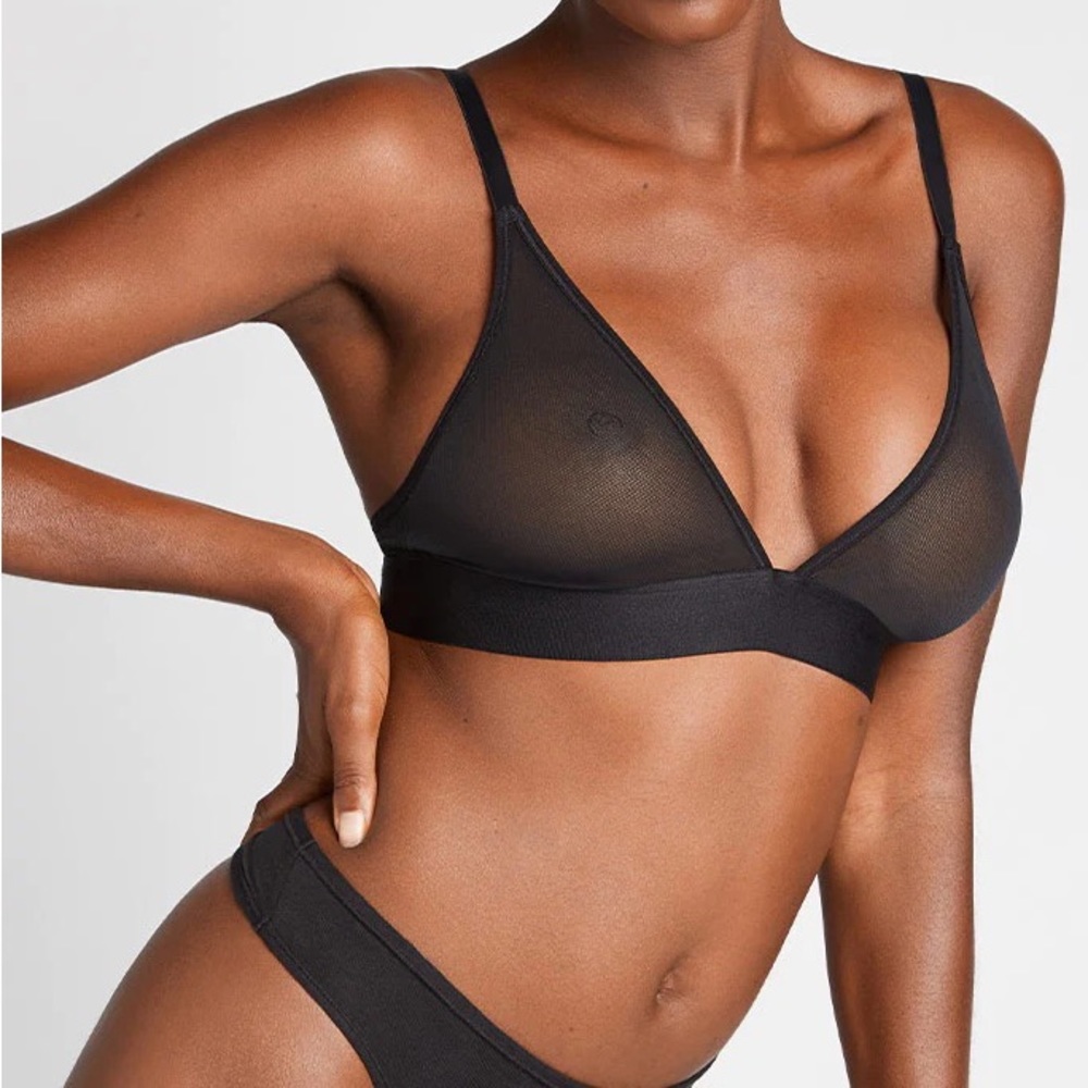 Negative Underwear Bra Black Triangle sieve